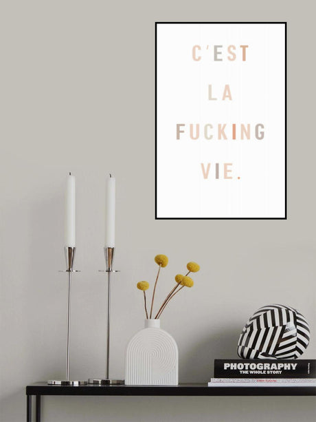 C'est la fucking vie Poster och Canvastavla