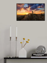 Windmill in Castilla A736540 Poster och Canvastavla