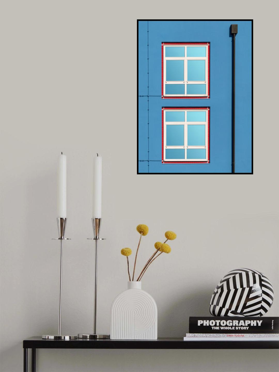 Red Pulses Poster och Canvastavla