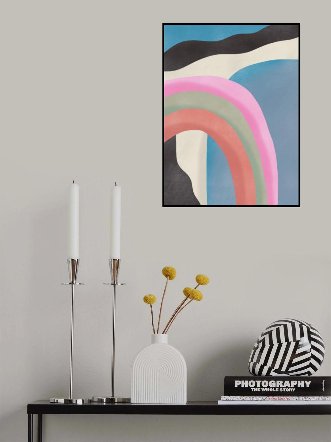 Tropical Rainbow Shapes Poster och Canvastavla