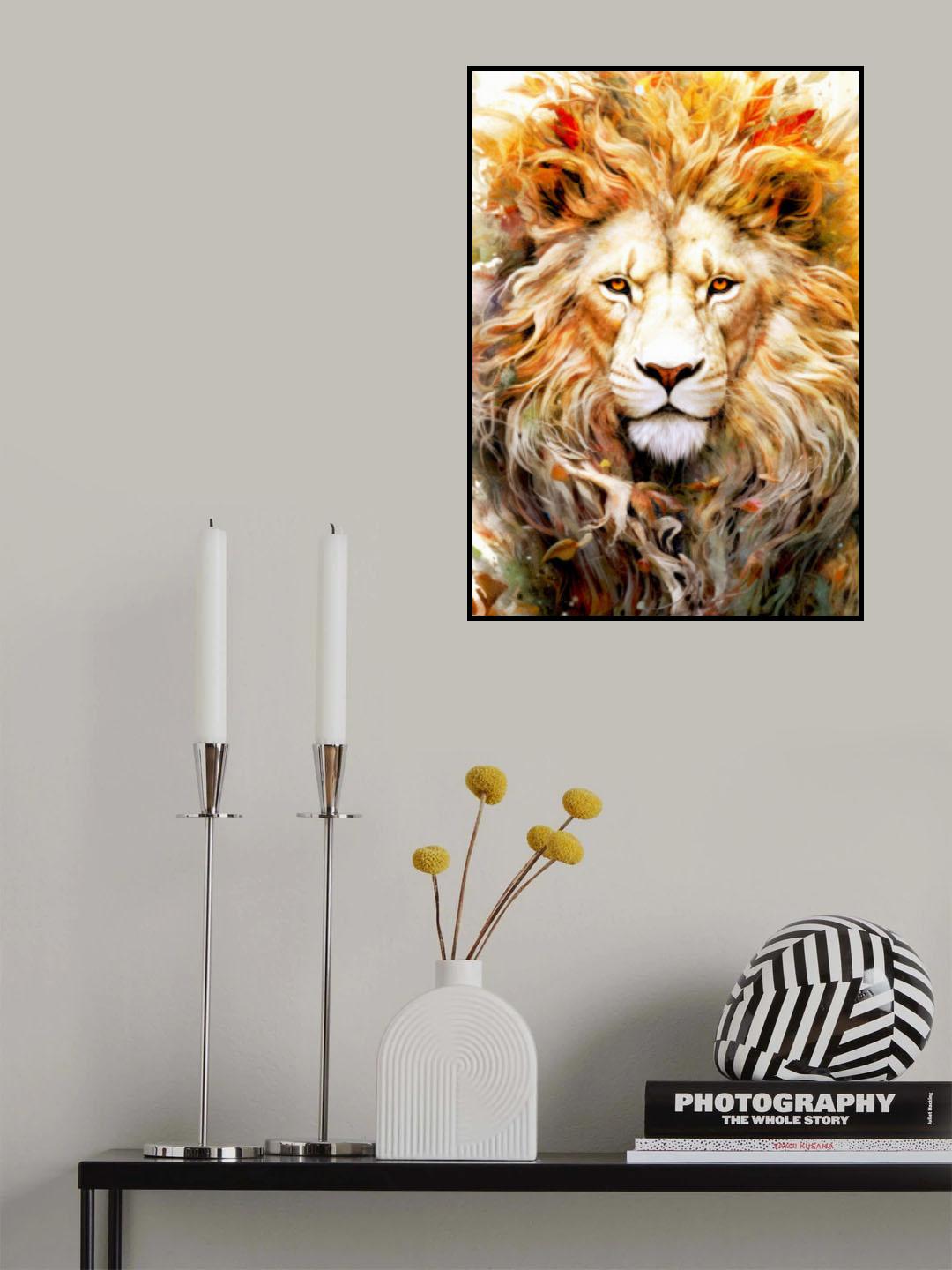 Lion animal art #lion Poster och Canvastavla