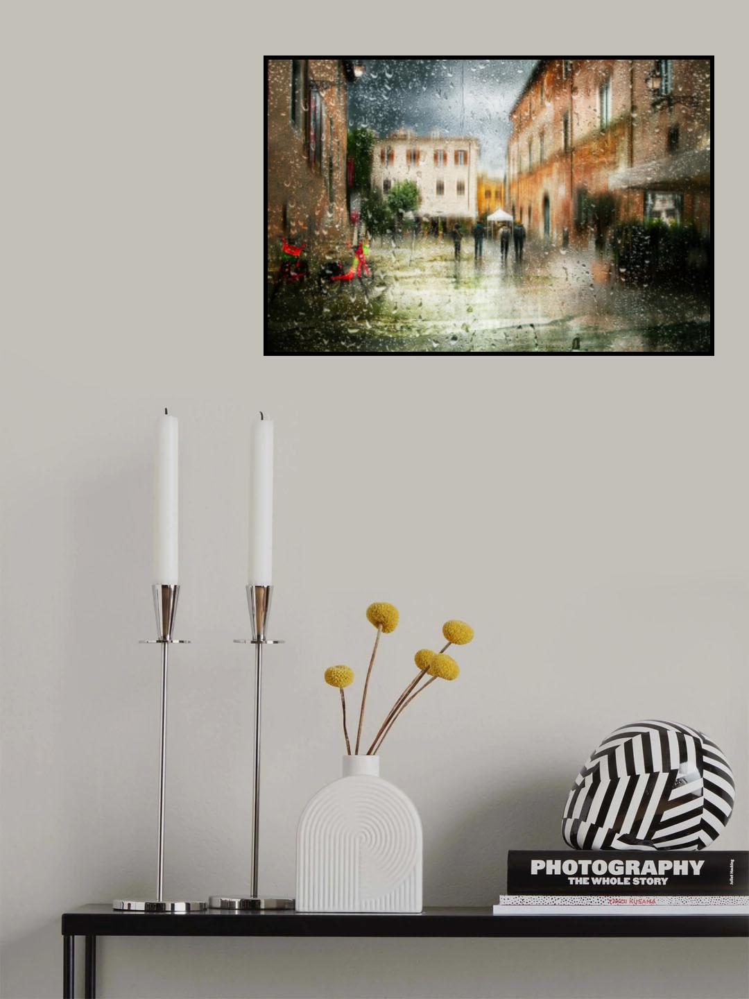 Tastevere after the rain Poster och Canvastavla