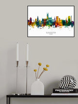 Gloucester England Skyline Poster och Canvastavla