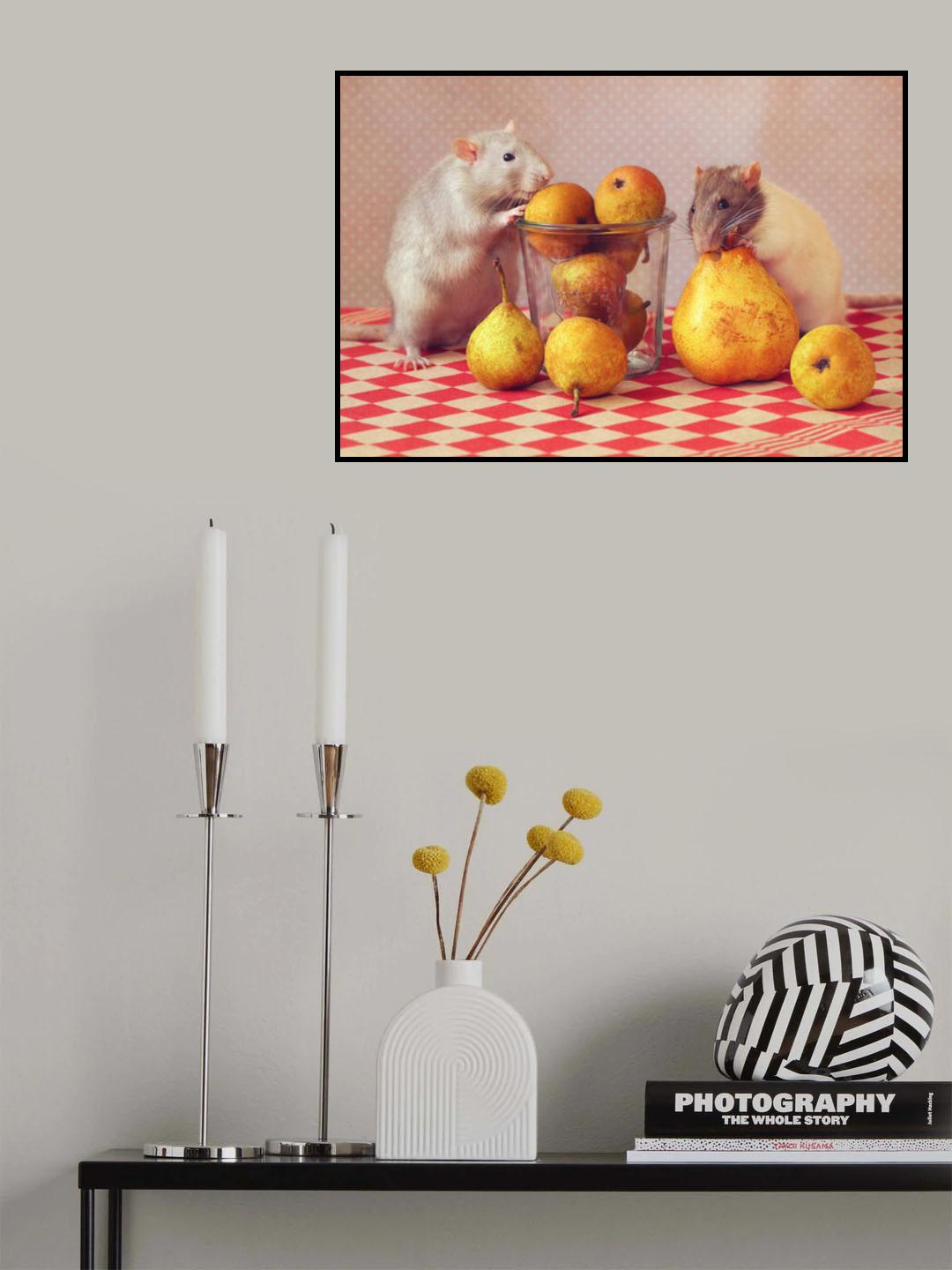 "Still life" with pears :) Poster och Canvastavla