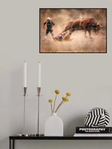 Tough Bull Fighting Poster och Canvastavla
