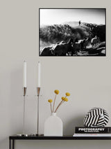sheep in black and white Poster och Canvastavla