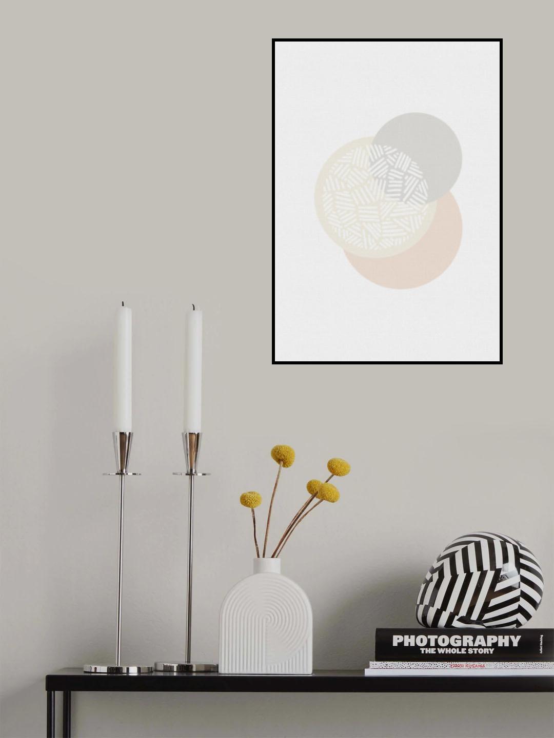 Geometric Mute Colours IV Poster och Canvastavla