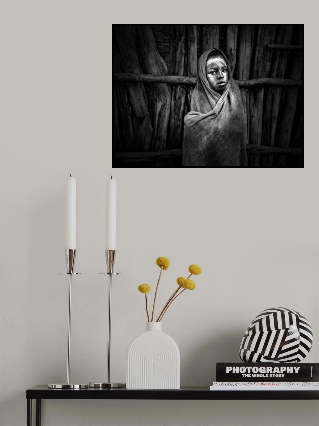 African boy from the Caro tribe, Ethiopia Poster och Canvastavla
