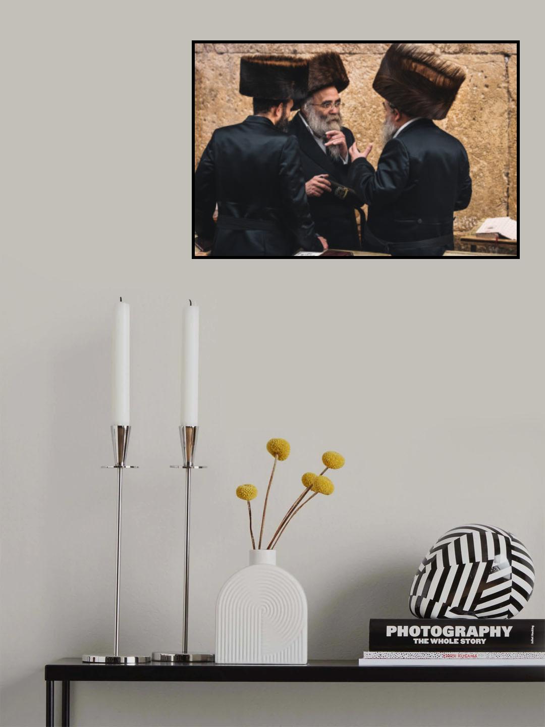 Celebrations in western wall Poster och Canvastavla