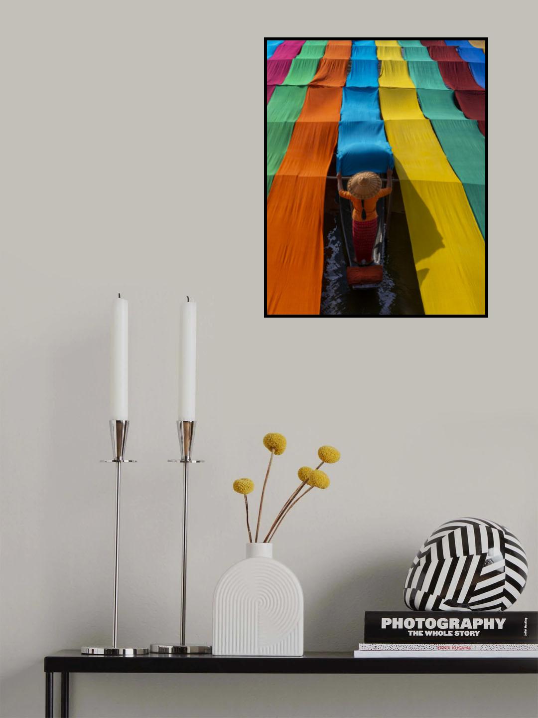 The Vibrant Colours at Lake Inle, Myanmar Poster och Canvastavla