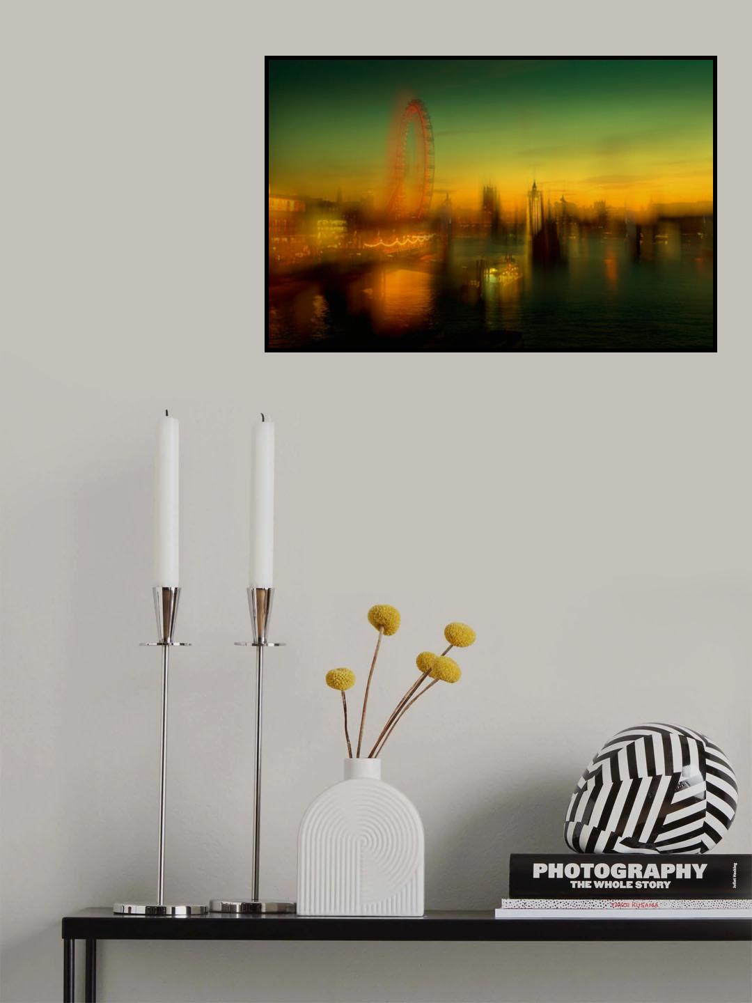 London at Dusk Poster och Canvastavla