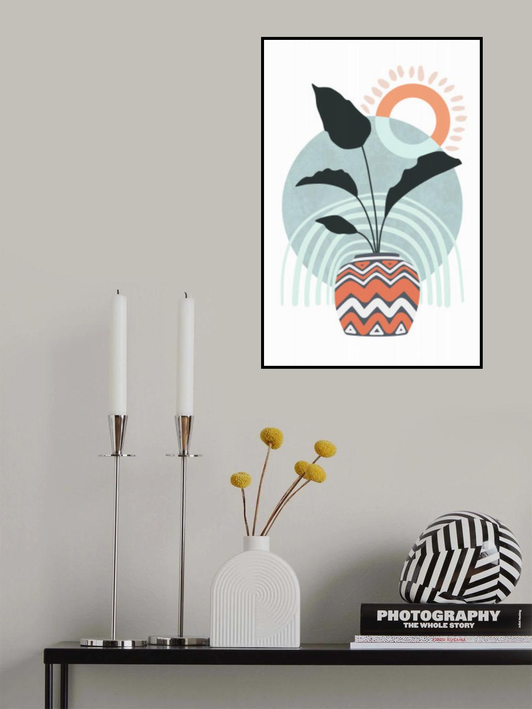 Tropical Villa Color and Shapes 05 Poster och Canvastavla