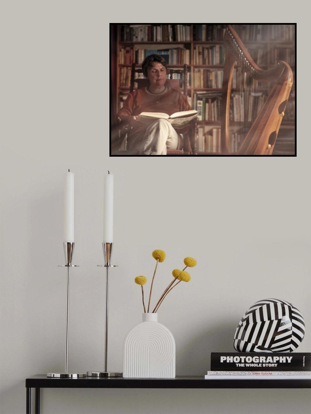storyteller &amp; harpist Poster och Canvastavla