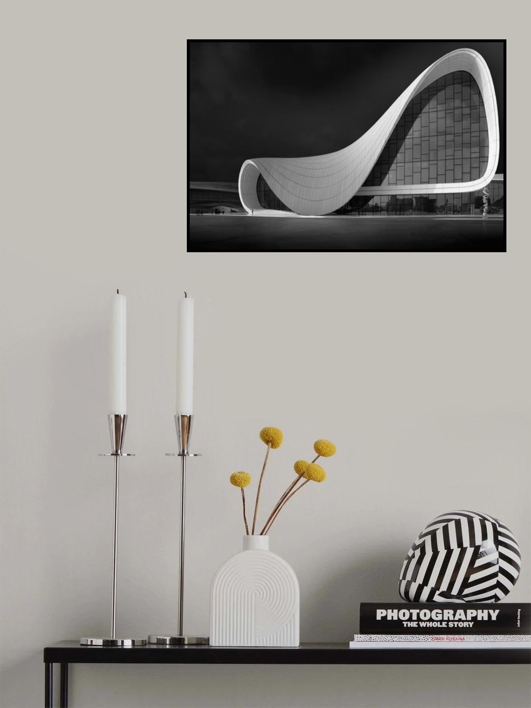 Curved lines Poster och Canvastavla