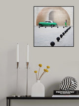 Green Car Poster och Canvastavla