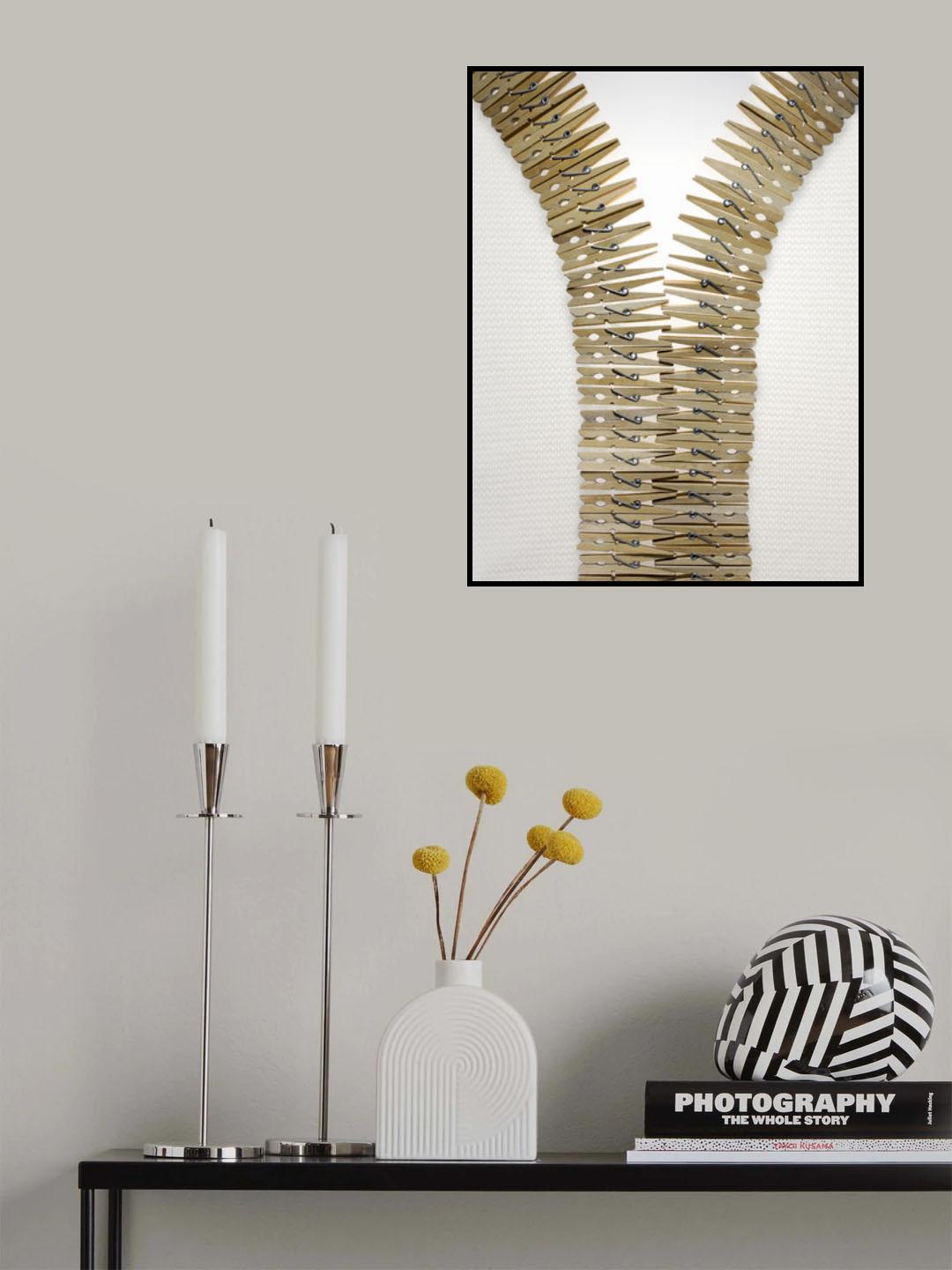 Laundry zipper Poster och Canvastavla