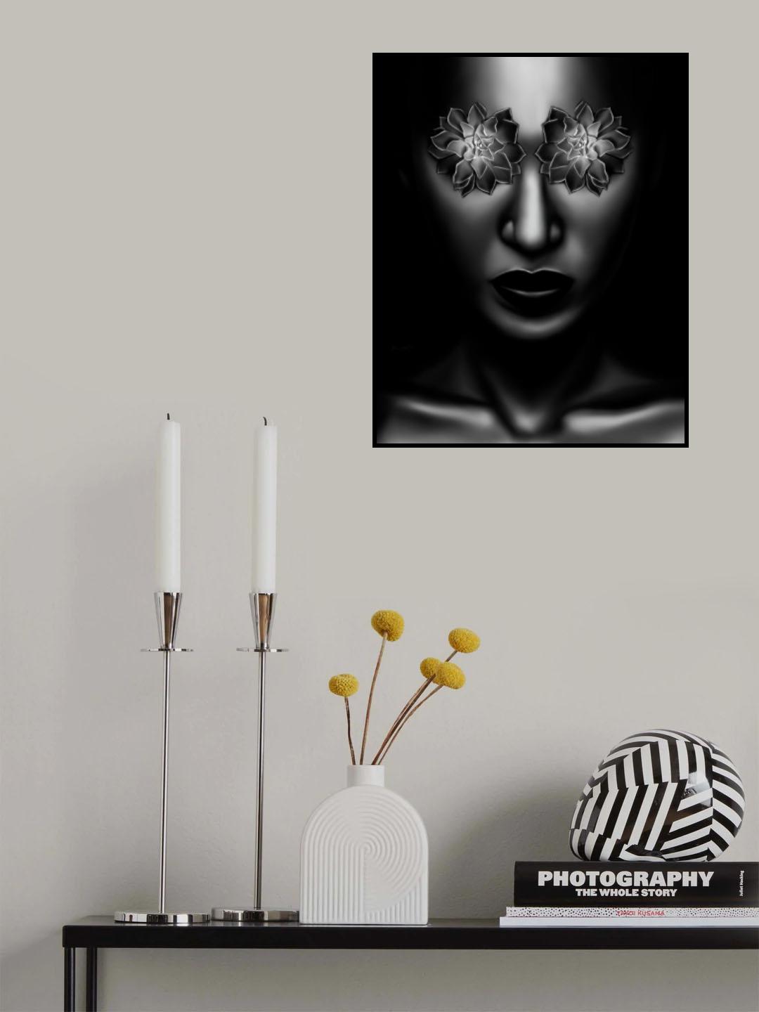 Yeux Fleur Poster och Canvastavla