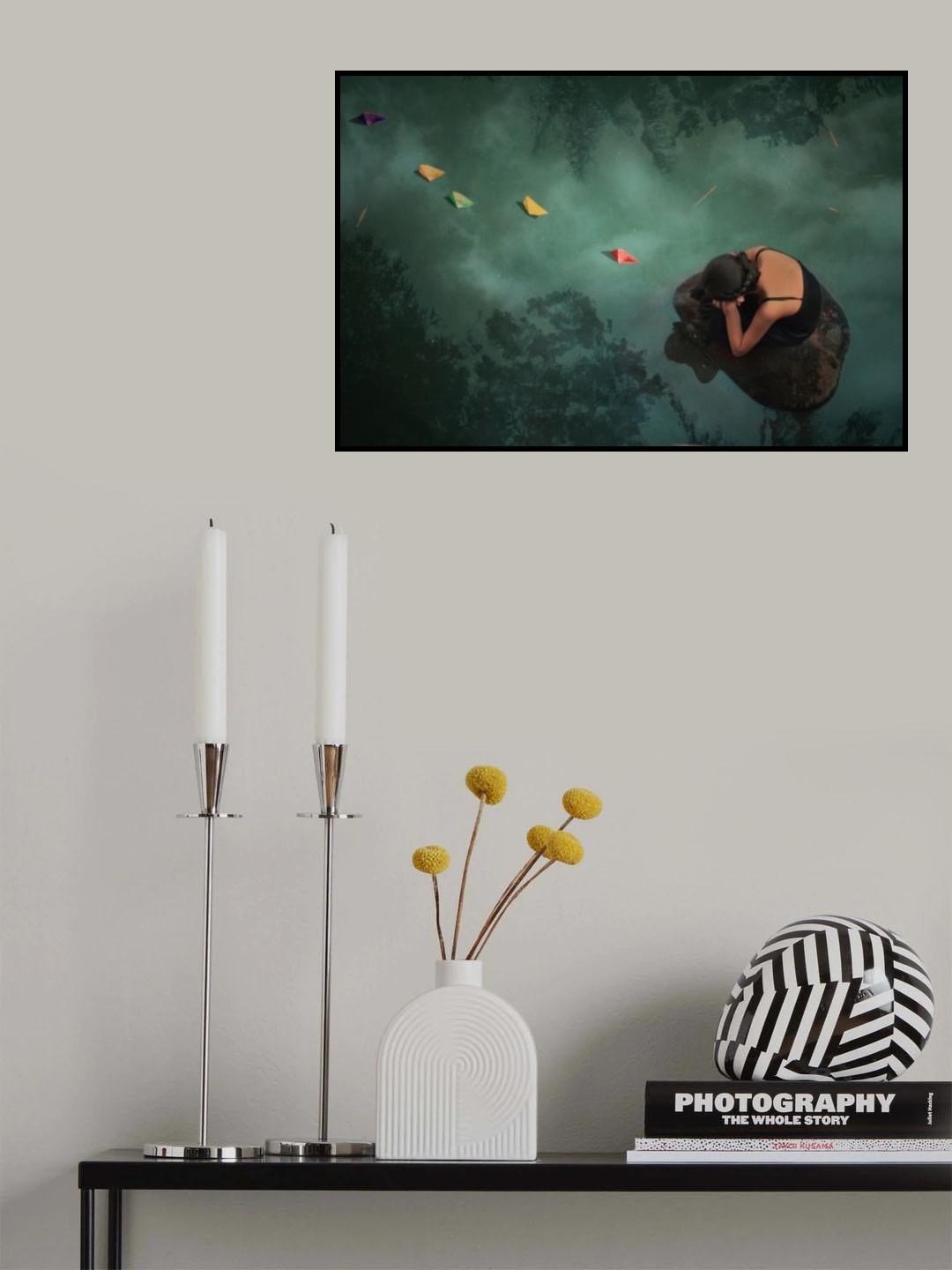 Paper boat Poster och Canvastavla