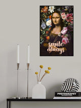 Smile Always, Mona Lisa Poster och Canvastavla