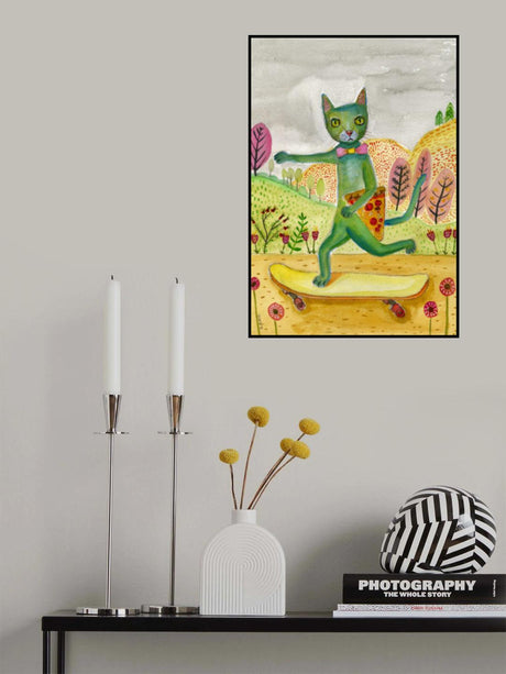 Pizza Cat Poster och Canvastavla