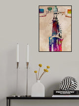 Cycling sport art 11 Poster och Canvastavla