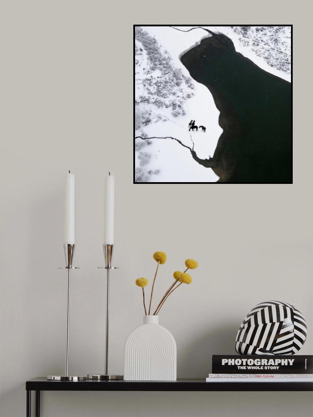Horses on the snow Poster och Canvastavla