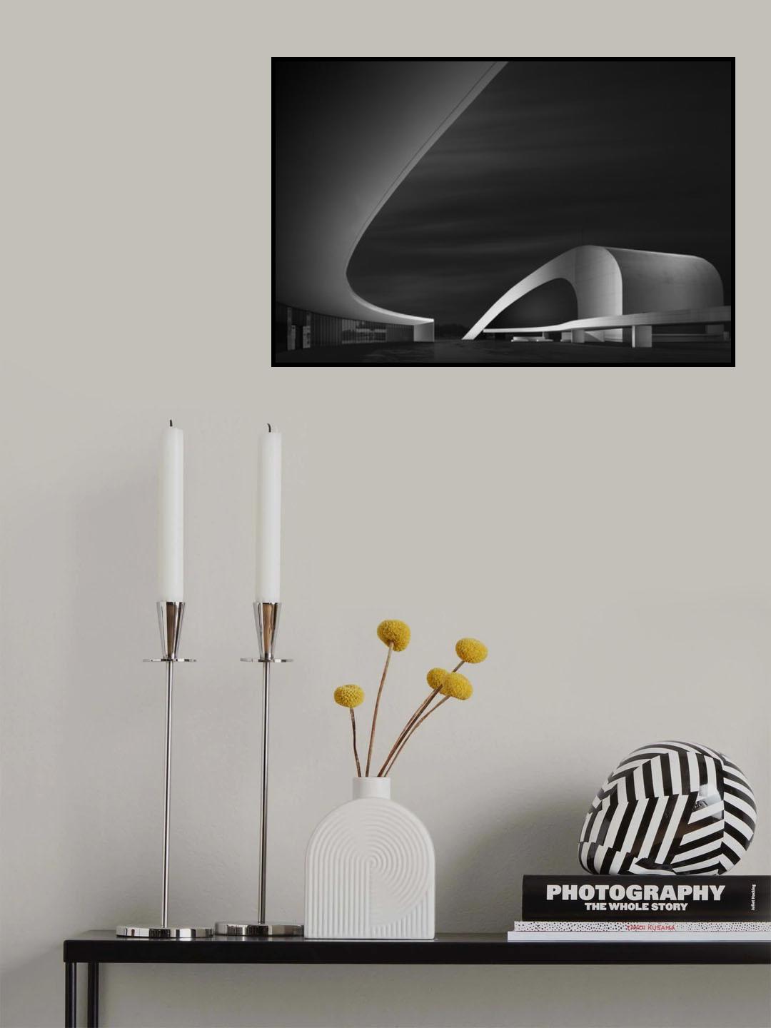 Curved Universe I - Flow Poster och Canvastavla