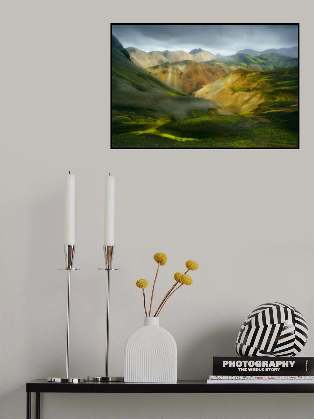 Moody day in the Highlands of Iceland Poster och Canvastavla