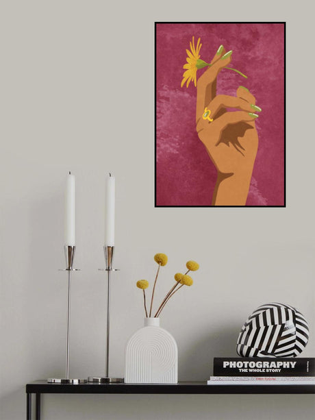 Smoking Flower Poster och Canvastavla