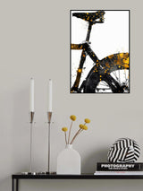 Cycling 4 gold and black Poster och Canvastavla
