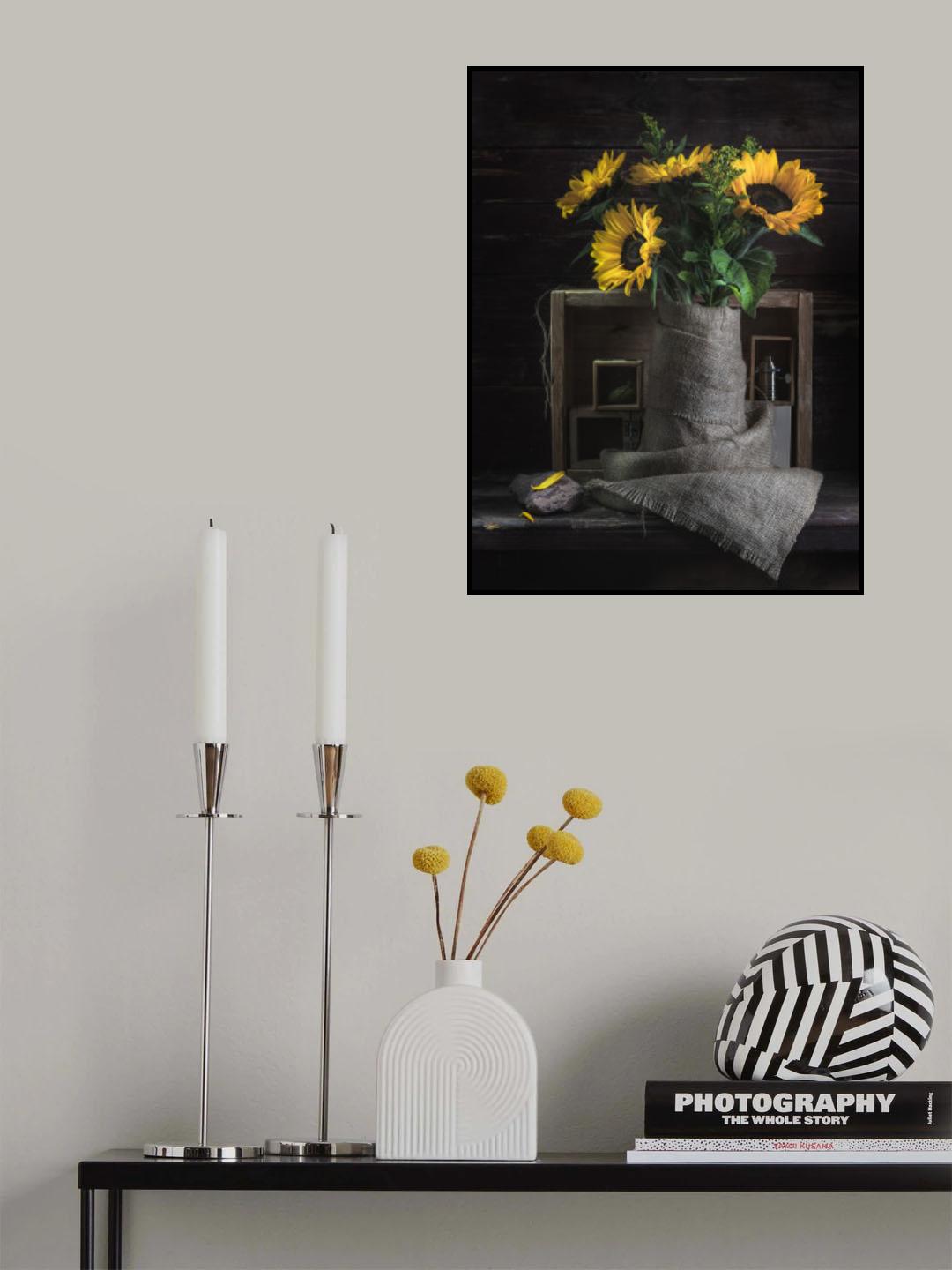 Still-life with sunflowers 1 Poster och Canvastavla