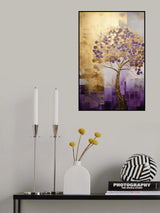 Purple Gold Paint 1 Poster och Canvastavla