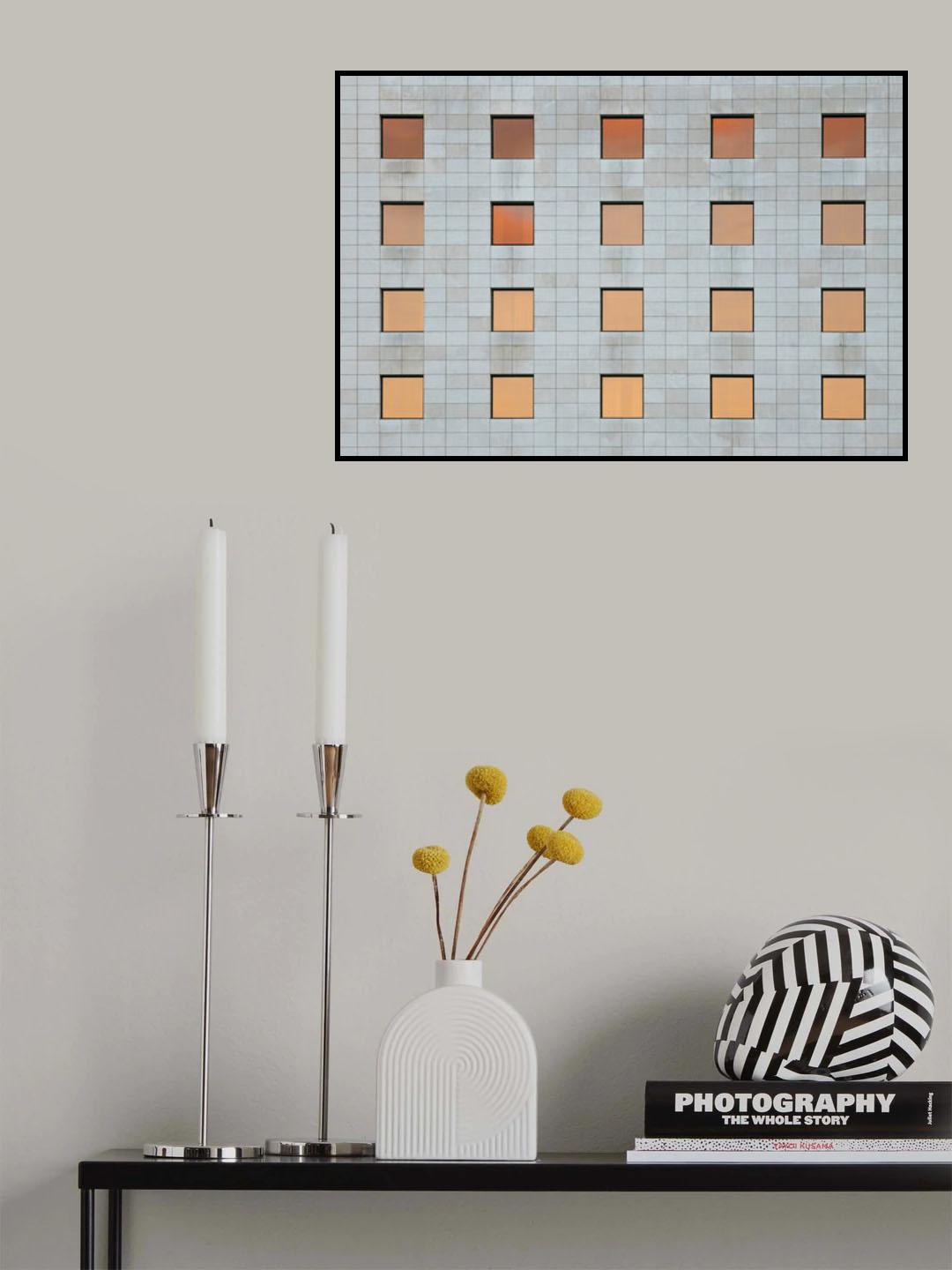 The golden hour in the windows Poster och Canvastavla