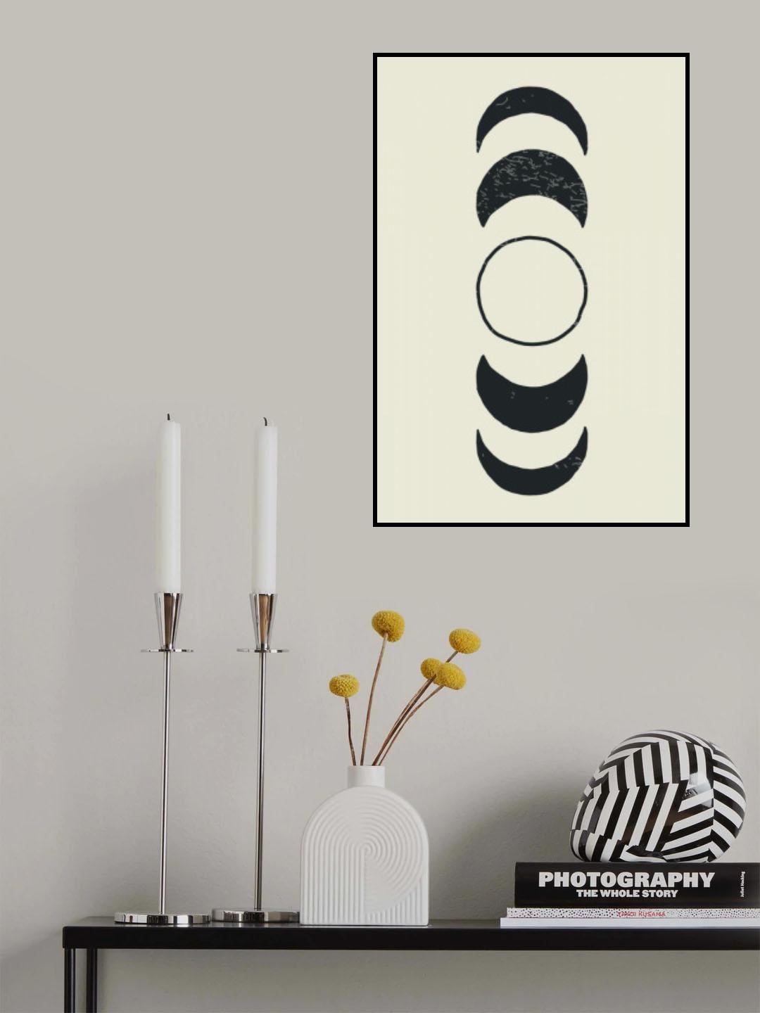 Boho Sun and Moon #3 Poster och Canvastavla