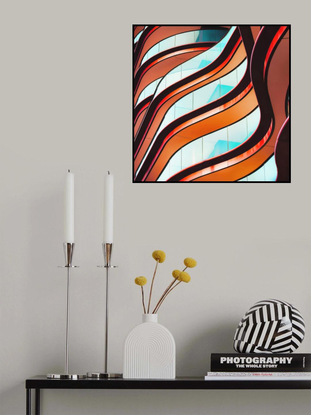 Concrete Curves Poster och Canvastavla