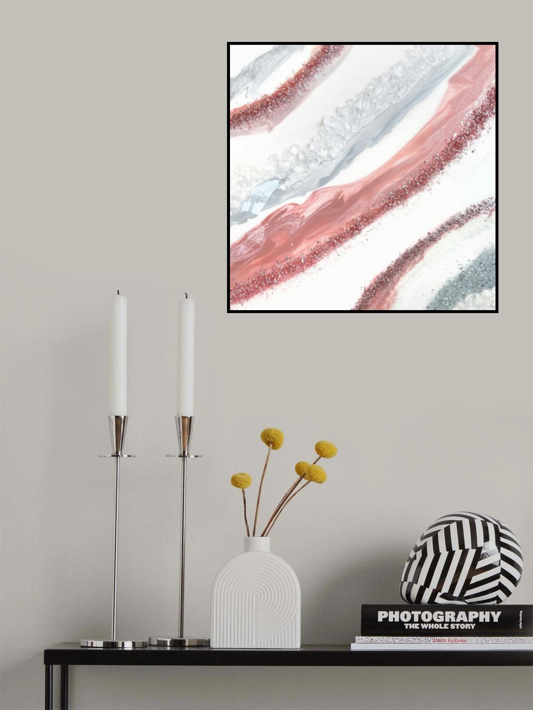 Pink Geode Poster och Canvastavla