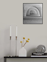 cyclists under the arches Poster och Canvastavla