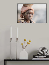 Ovanguendelengo goat herder girl from Angola Poster och Canvastavla