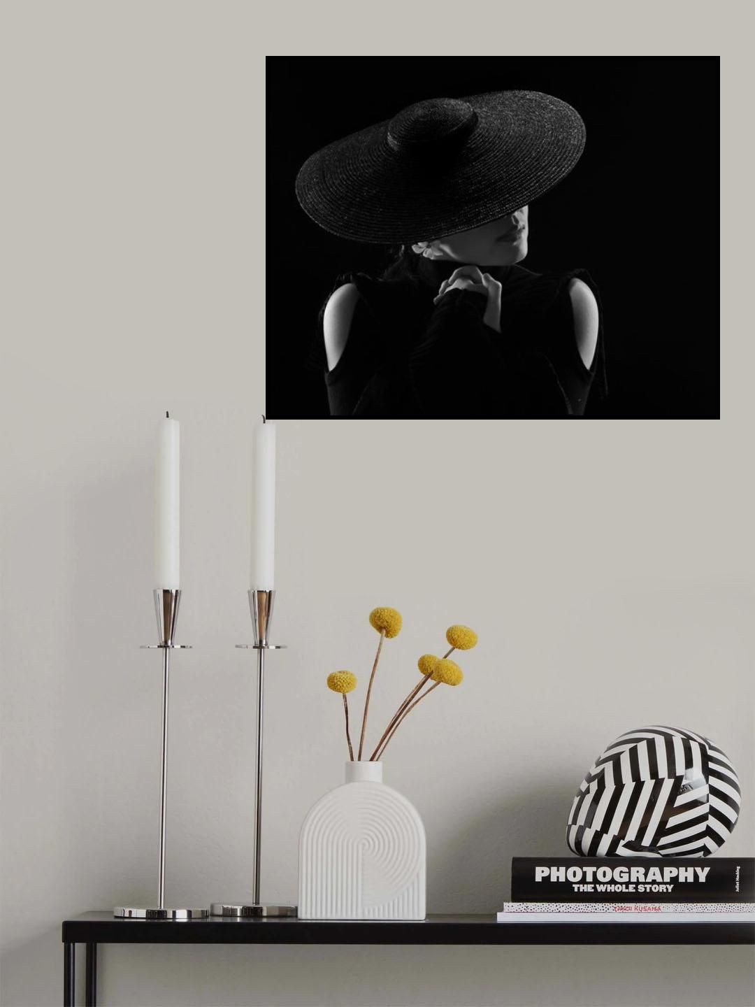 The black hat Poster och Canvastavla