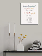 Control Poster och Canvastavla