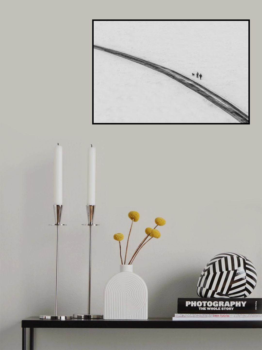 Way in winter Poster och Canvastavla