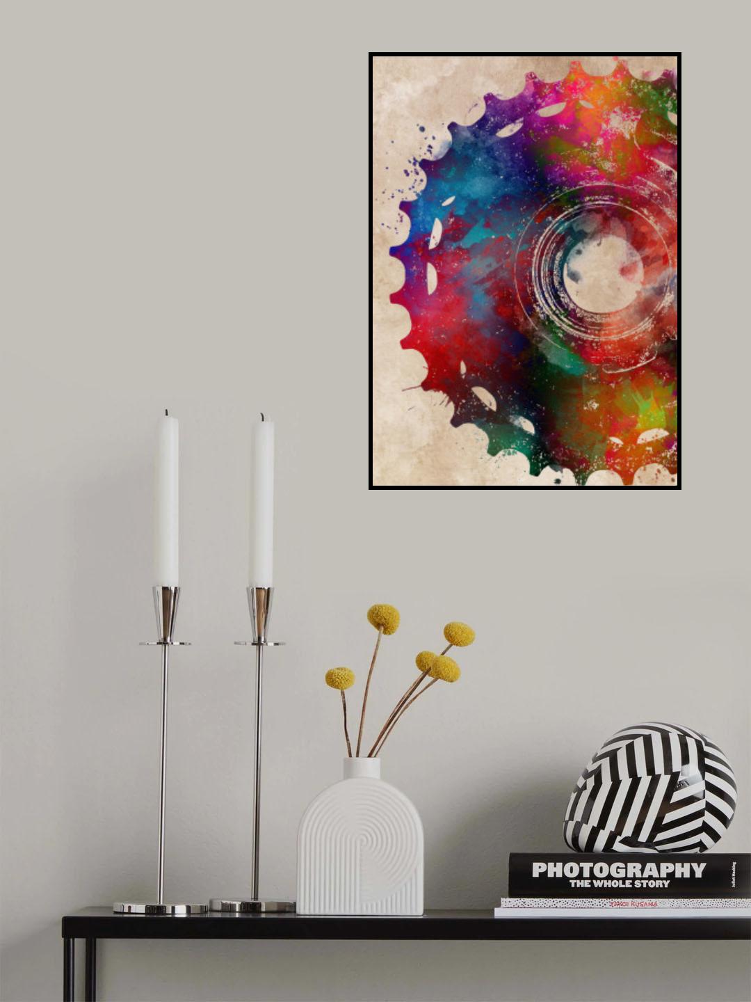 Cycling sport art 16 Poster och Canvastavla