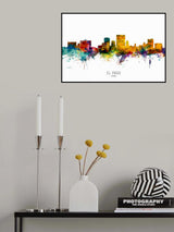 El Paso Texas Skyline Poster och Canvastavla