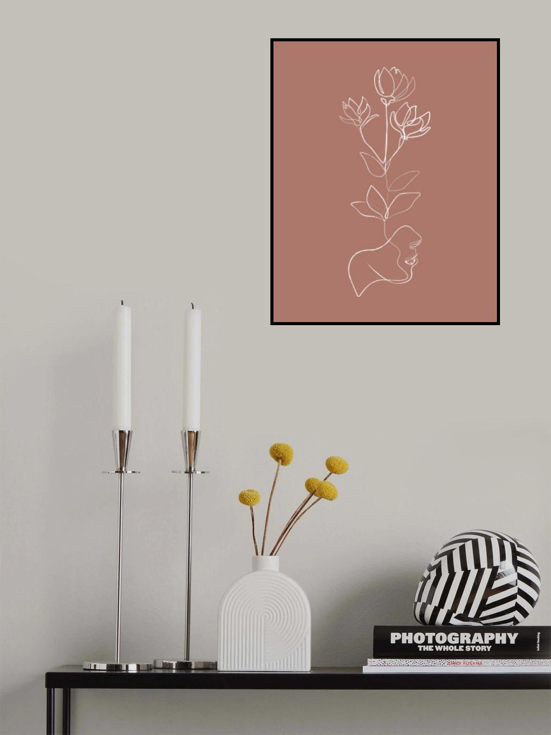 Head Bloom Poster och Canvastavla
