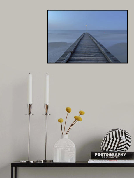 Stop at the yellow flag Poster och Canvastavla