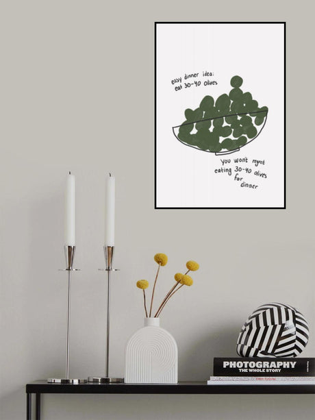 Olives for Dinner Poster och Canvastavla