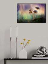 Mushroom with Ladybug Poster och Canvastavla