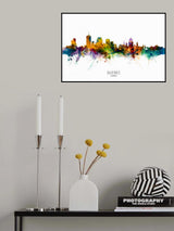 Quebec Canada Skyline Poster och Canvastavla