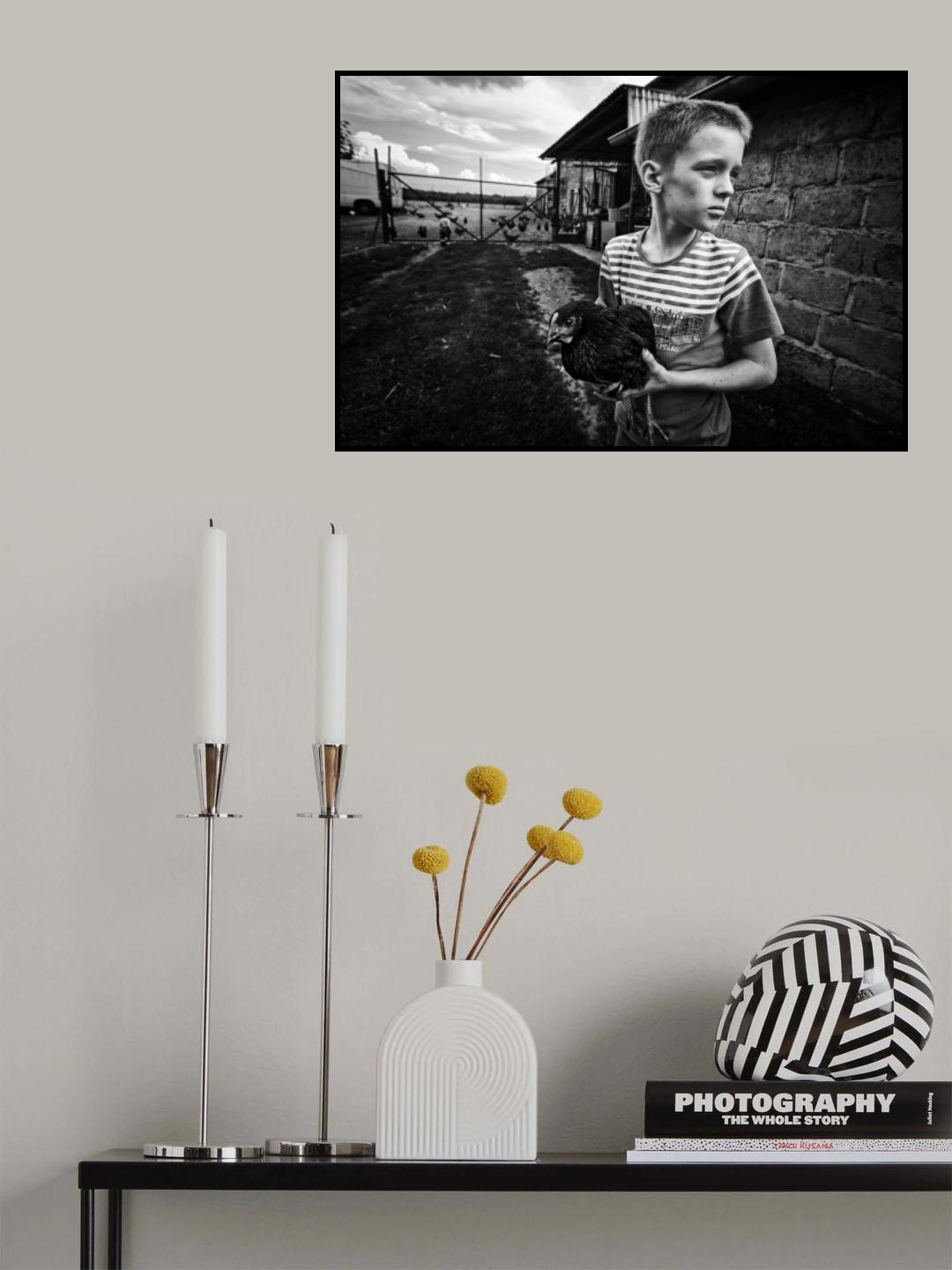 on a farm Poster och Canvastavla