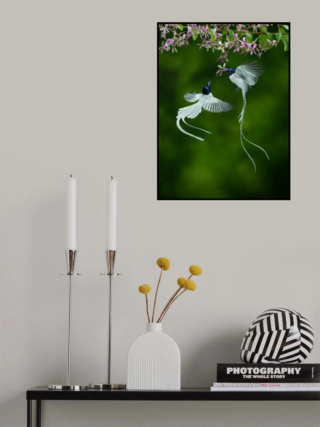 Seriwang Asia Bird Poster och Canvastavla